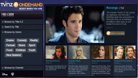 Tvnz on demand screenshot