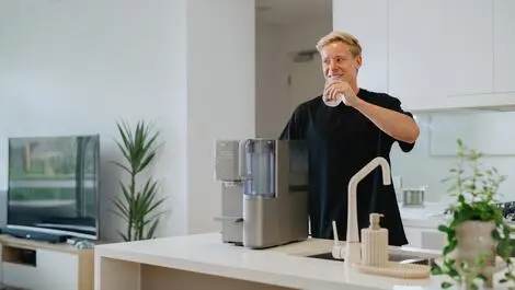 Isaac heeney   philips bench top reverse osmosis water station with compressor chilling and instant heating