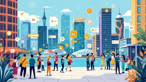 Australian urban digital life people smartphones ai search tech connectivity