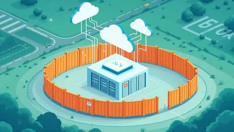Secure data center thick barriers digital cloud nz au high security