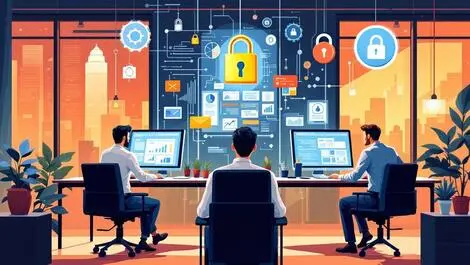 Office professionals analyzing data ai privacy risks governance struggles