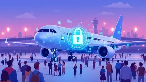 Airplane digital lock cybersecurity aviation distressed crowd digital data australian airport