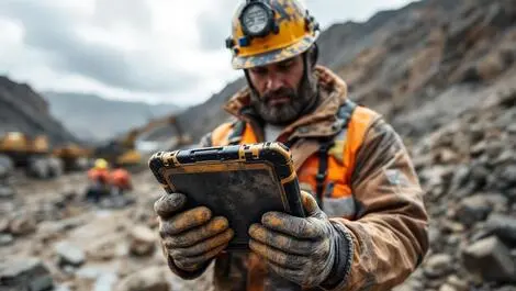 Rugged tablets laptops dust scratches outdoor industrial site