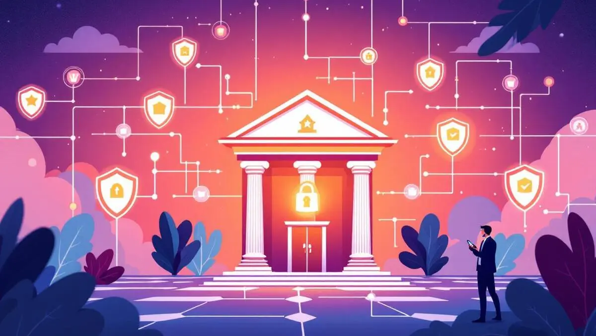 Australian bank building digital security network smartphone user modern banking