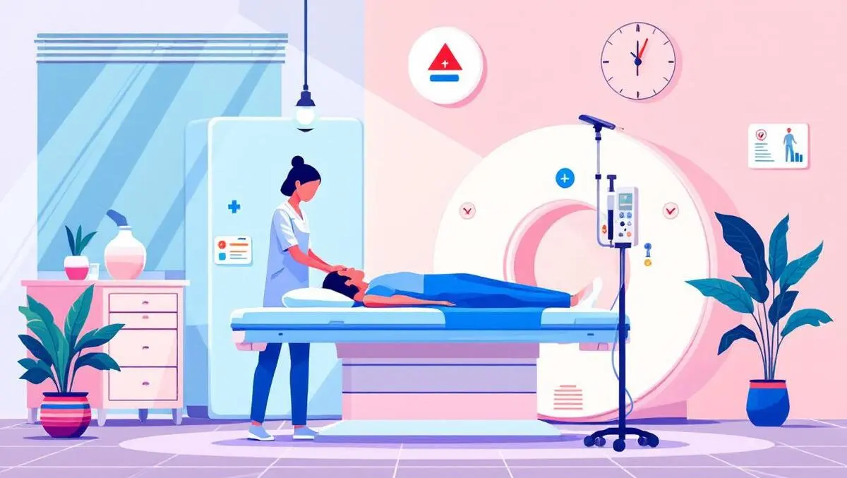Illustration mri scanner medical clinic australian patient healthcare professional preventive health check