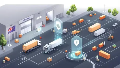 Secure military supply chain trucks containers rfid scanning digital monitoring australian defense base