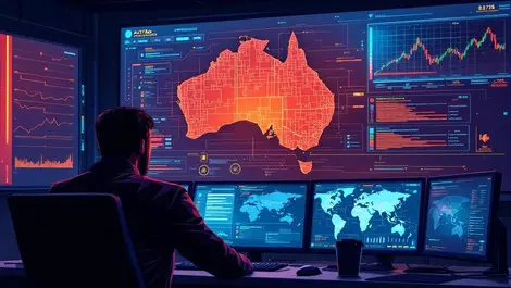 Australian security analysts monitoring digital threat alerts in modern soc