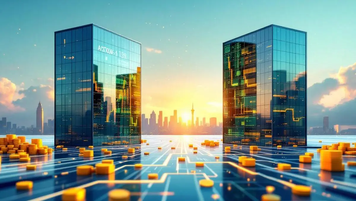 Australia us glass offices golden coin data stream finance dashboard