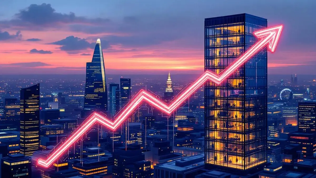 London skyline glass office ai growth circuit arrows europe funding