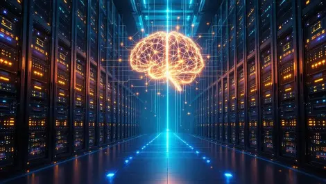 Modern enterprise datacenter ai brain network gpu flash storage