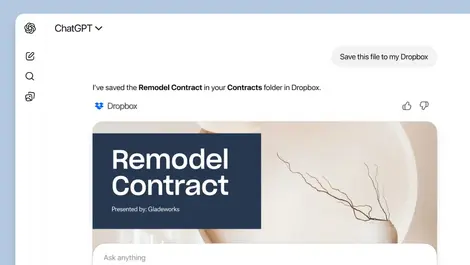 Dropbox launches three ChatGPT apps for workflow control