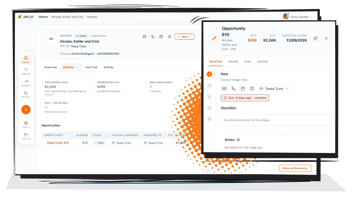 JAVLN launches CRM for brokers lacking client tracking